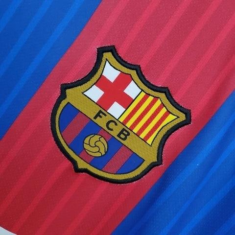 Camisa Barcelona Retrô 2016/2017 Azul e Vermelha - Nike - Loja da Seven Oficial