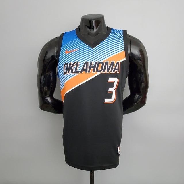 Camisa Basquete NBA Regata Oklahoma City Thunder Masculina - Preta - Loja da Seven Oficial