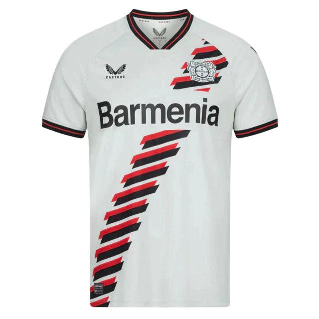 Camisa Bayer Leverkusen Away 23/24 s/n° Torcedor Masculino - Branco - Loja da Seven Oficial