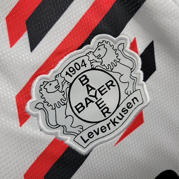 Camisa Bayer Leverkusen Away 23/24 s/n° Torcedor Masculino - Branco - Loja da Seven Oficial