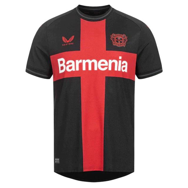 Camisa Bayer Leverkusen Home 23/24 s/n° Torcedor Masculino - Preto - Loja da Seven Oficial