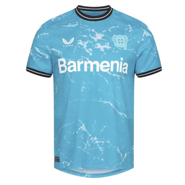 Camisa Bayer Leverkusen Third 23/24 s/n° Torcedor Masculino - Azul - Loja da Seven Oficial