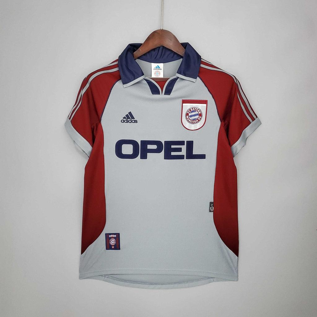 Camisa Bayern de Munique Retrô 1998/1999 Vermelha e Cinza - Adidas - Loja da Seven Oficial