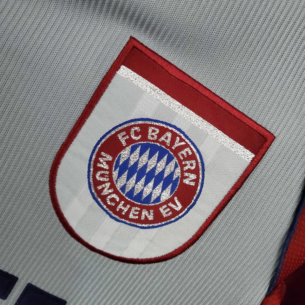 Camisa Bayern de Munique Retrô 1998/1999 Vermelha e Cinza - Adidas - Loja da Seven Oficial