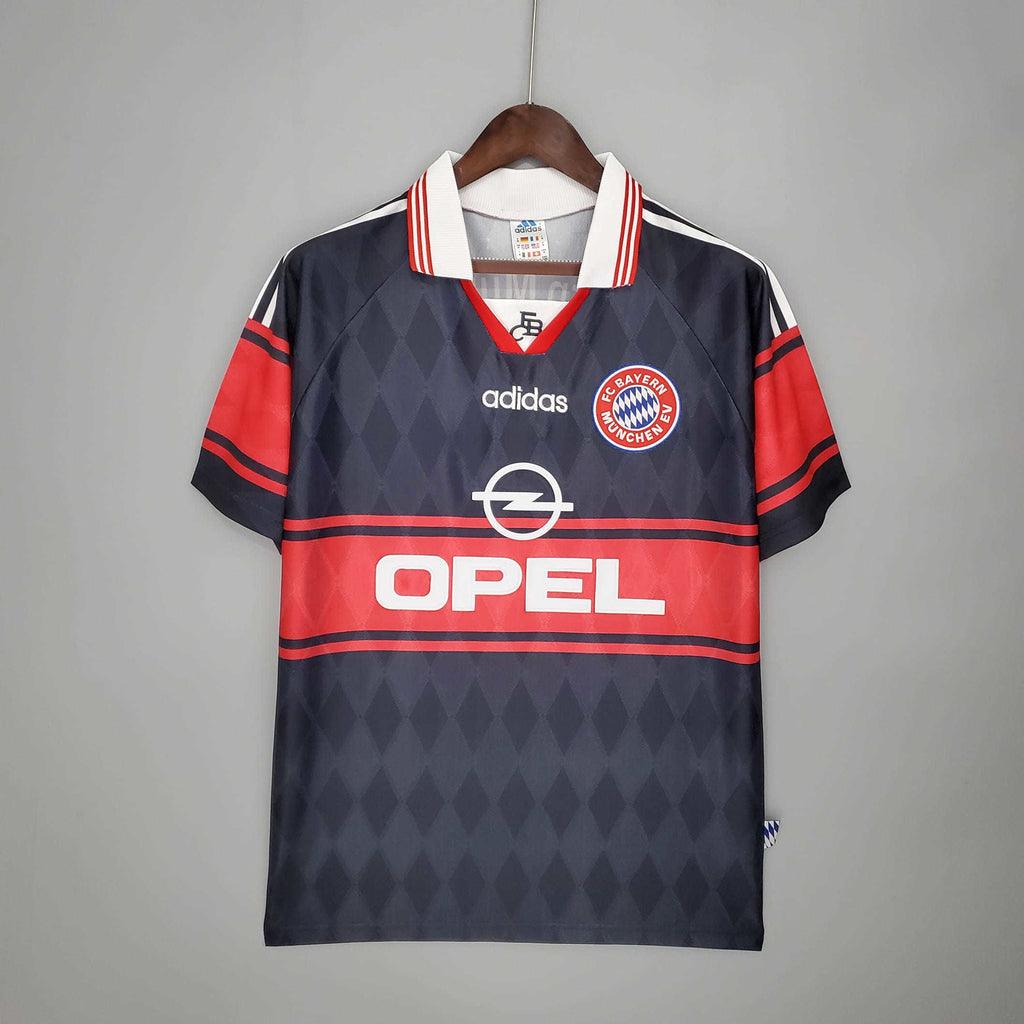 Camisa Bayern Retrô 1997/1999 Preta e Vermelha - Adidas - Loja da Seven Oficial