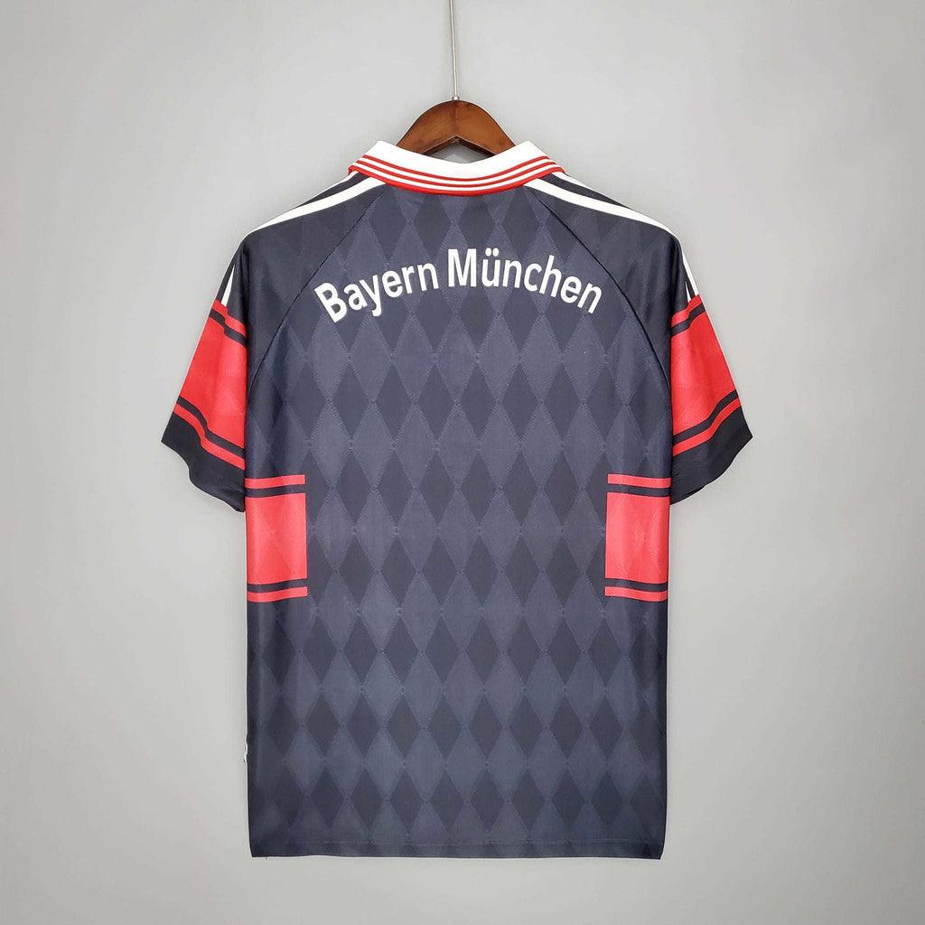 Camisa Bayern Retrô 1997/1999 Preta e Vermelha - Adidas - Loja da Seven Oficial