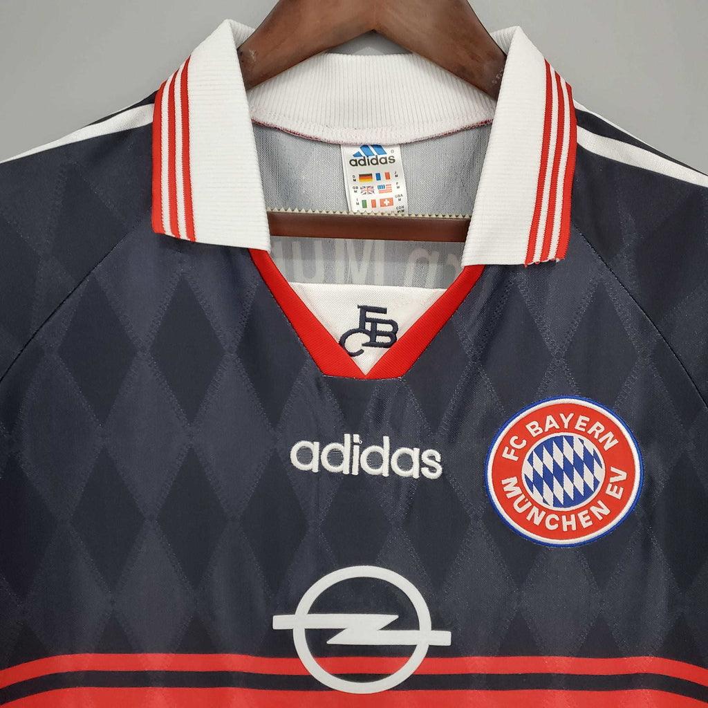 Camisa Bayern Retrô 1997/1999 Preta e Vermelha - Adidas - Loja da Seven Oficial