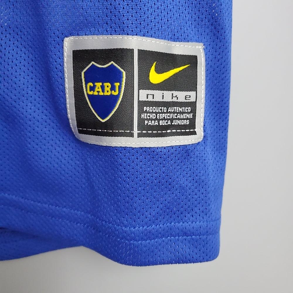 Camisa Boca Juniors Retrô 03/04 - Nike - Azul e Amarela - Loja da Seven Oficial