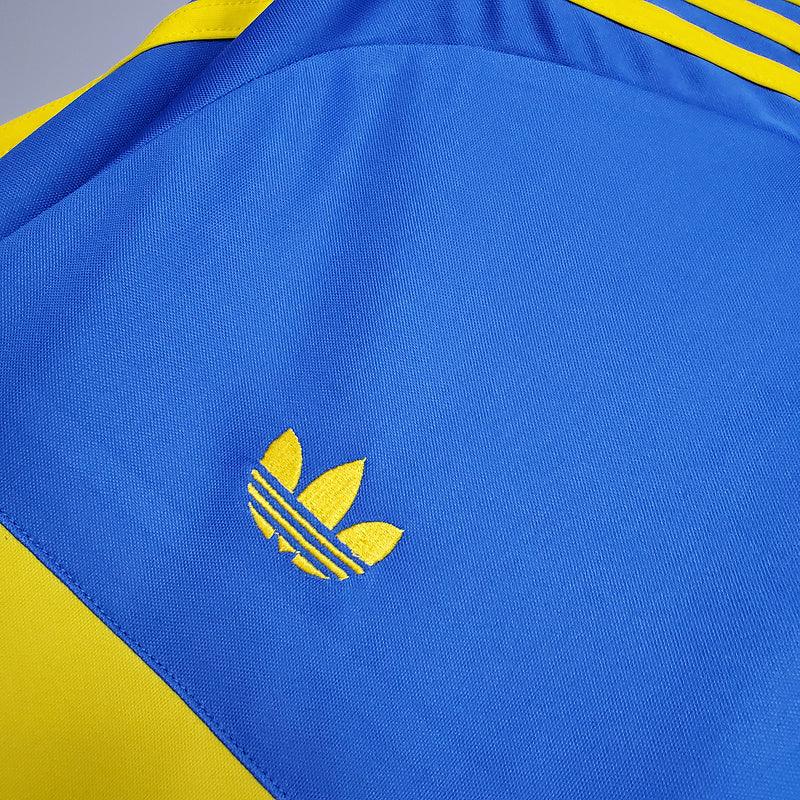 Camisa Boca Juniors Retrô 1981 Azul e Amarela - Adidas - Loja da Seven Oficial