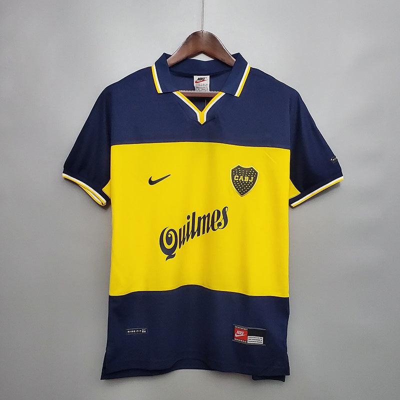 Camisa Boca Juniors Retrô 1999 Azul e Amarela - Nike - Loja da Seven Oficial