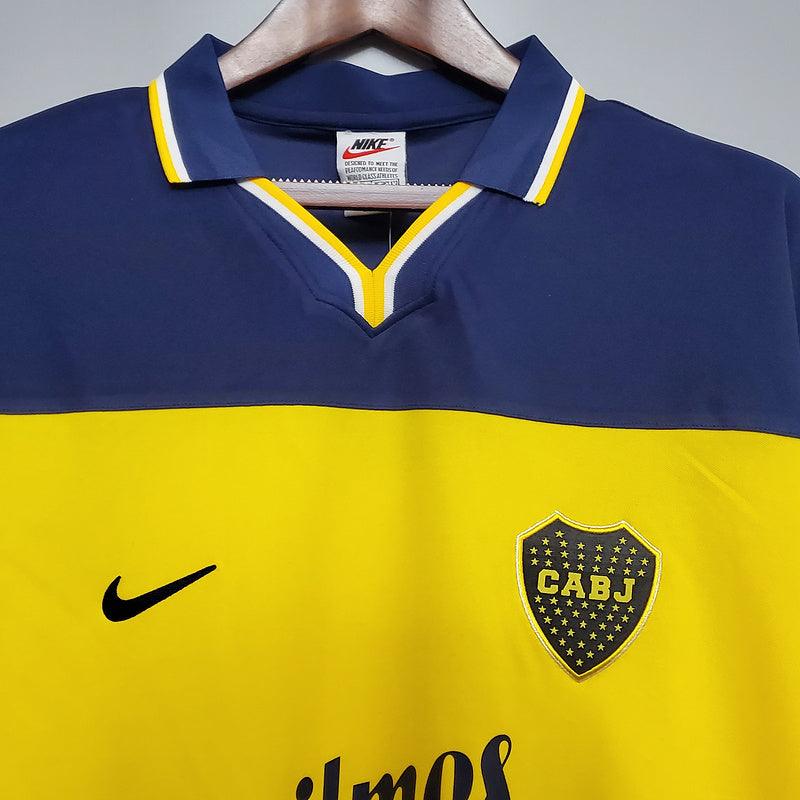 Camisa Boca Juniors Retrô 1999 Azul e Amarela - Nike - Loja da Seven Oficial