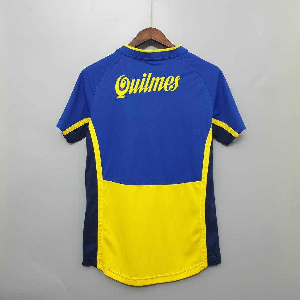 Camisa Boca Juniors Retrô 2001 Azul e Amarela - Nike - Loja da Seven Oficial