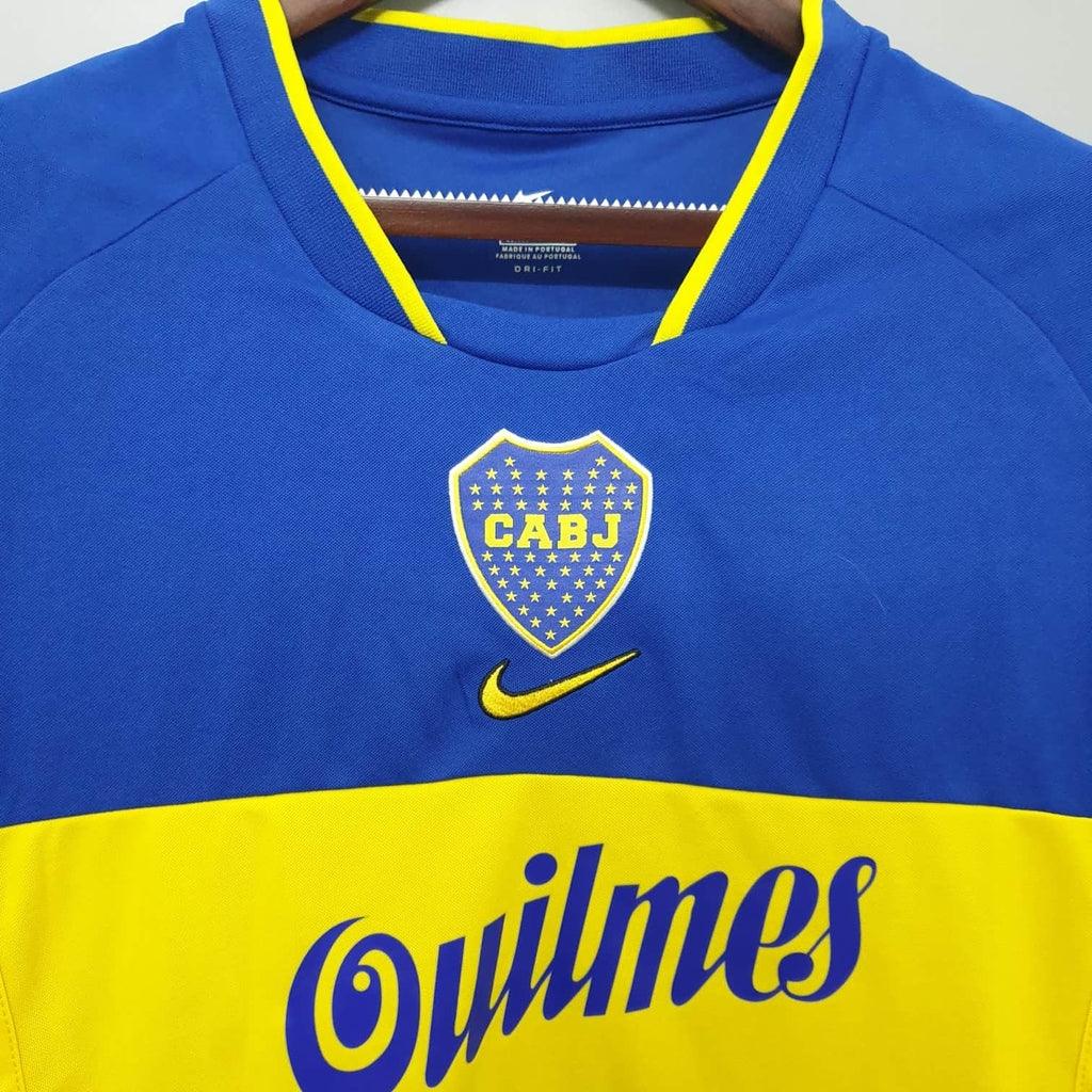 Camisa Boca Juniors Retrô 2001 Azul e Amarela - Nike - Loja da Seven Oficial