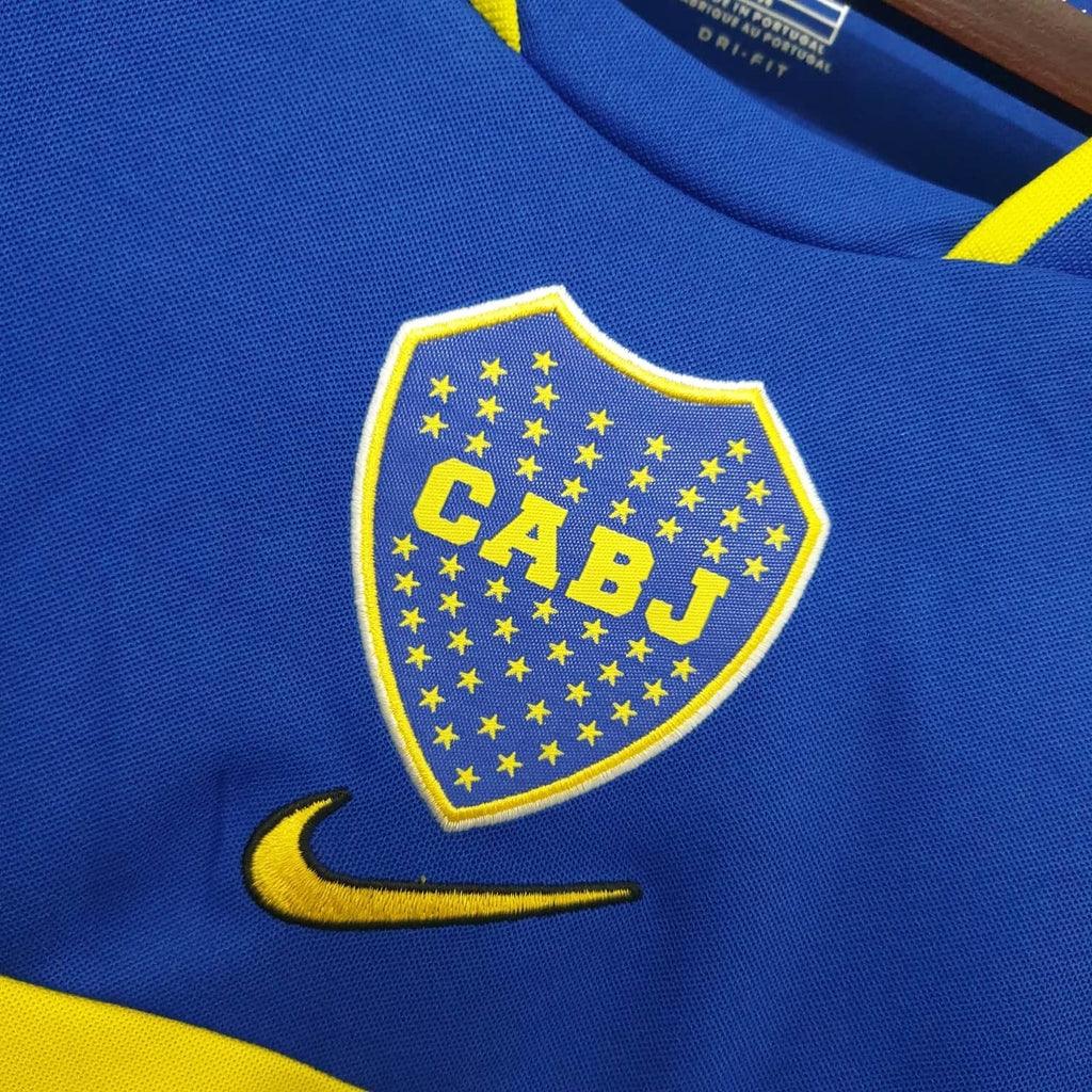 Camisa Boca Juniors Retrô 2001 Azul e Amarela - Nike - Loja da Seven Oficial