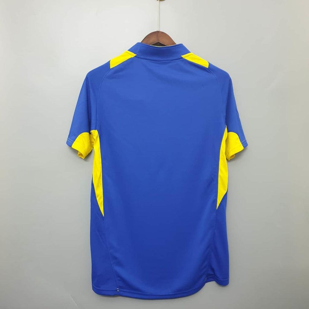 Camisa Boca Juniors Retrô 2005 Azul e Amarela - Nike - Loja da Seven Oficial