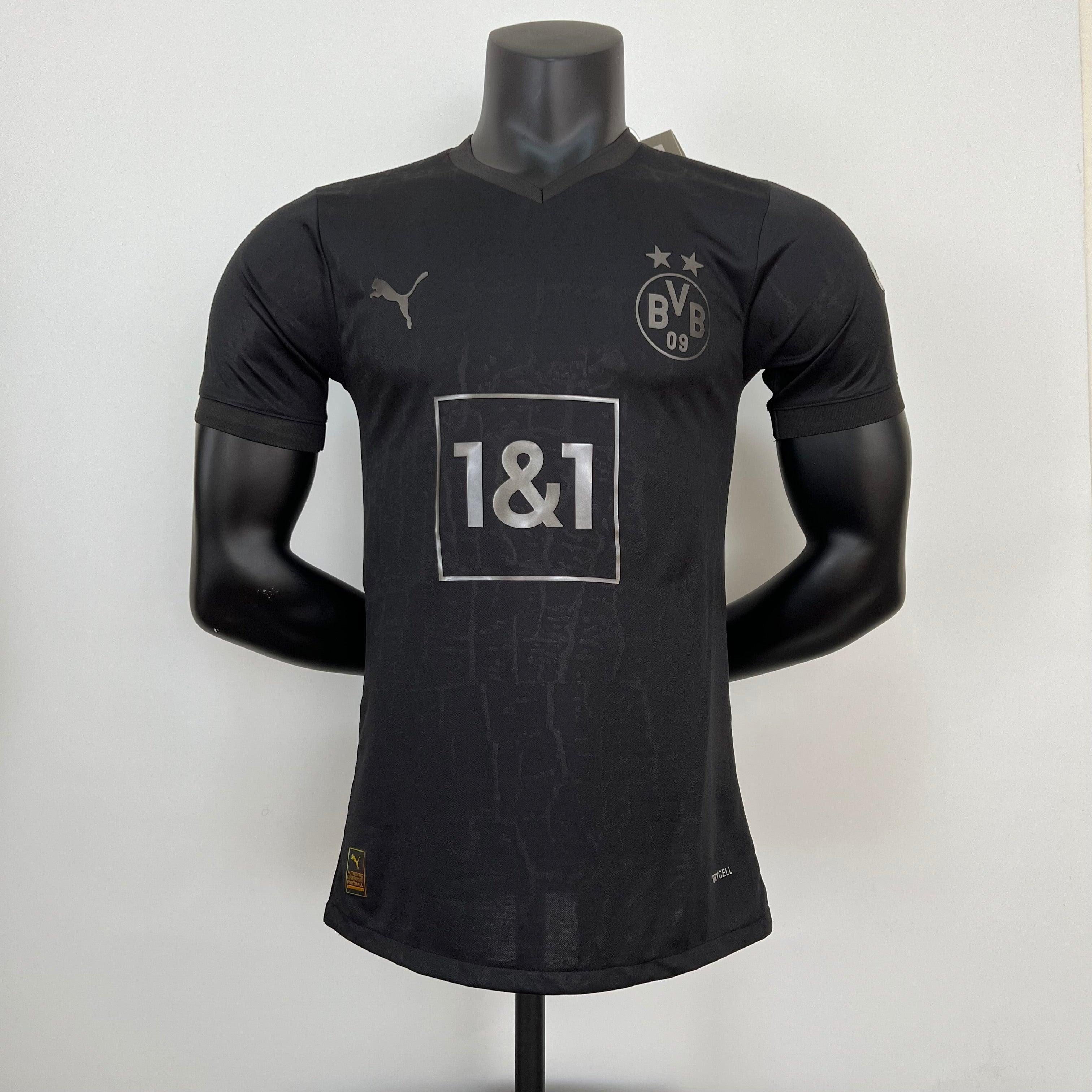 Camisa Borussia Dortmund Edição Carvão 2023 Puma - Preto - Masculino Jogador - Loja da Seven Oficial