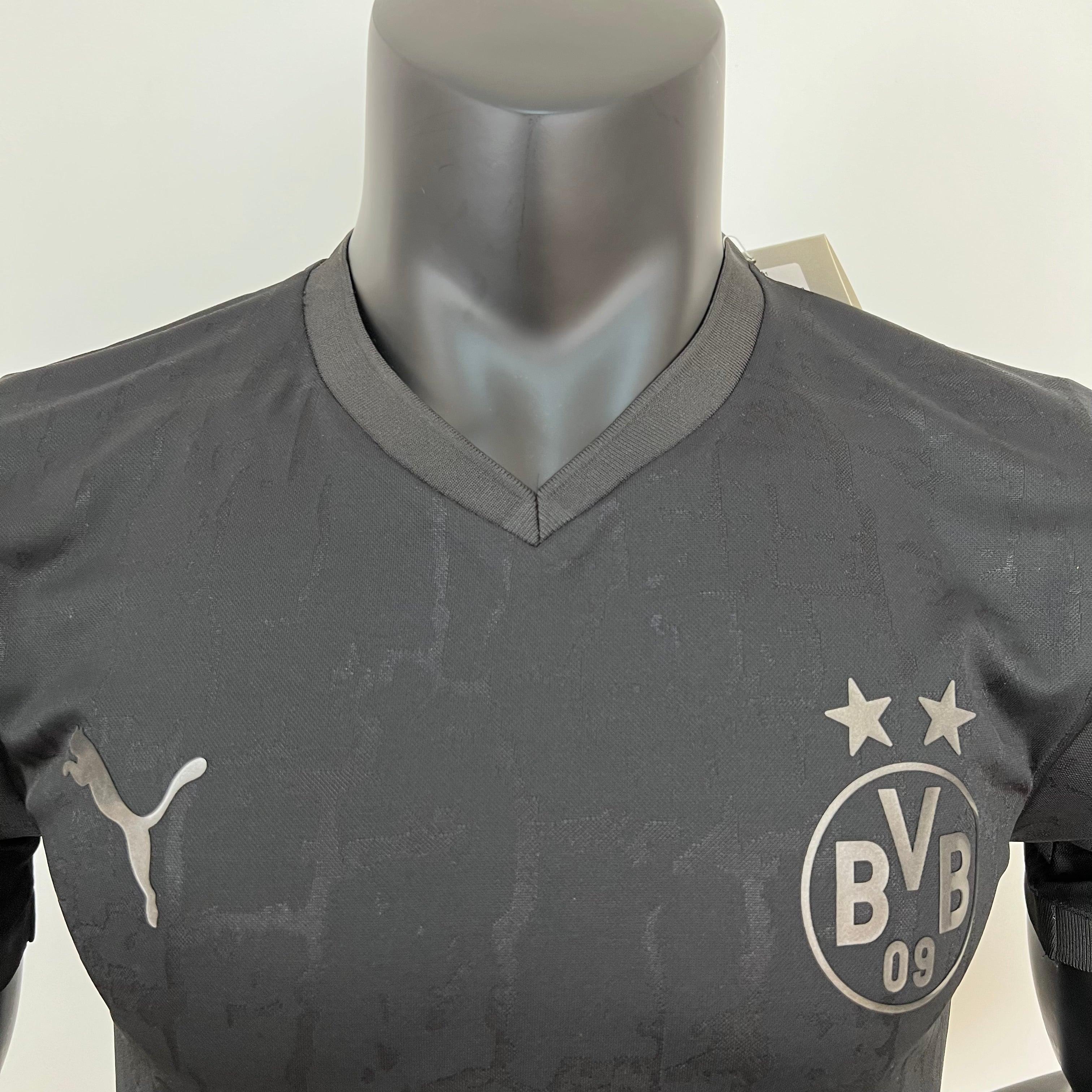 Camisa Borussia Dortmund Edição Carvão 2023 Puma - Preto - Masculino Jogador - Loja da Seven Oficial