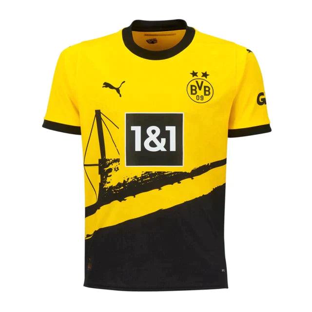 Camisa Borussia Dortmund Home 23/24 s/n° Torcedor Masculino - Amarelo e Preto - Loja da Seven Oficial