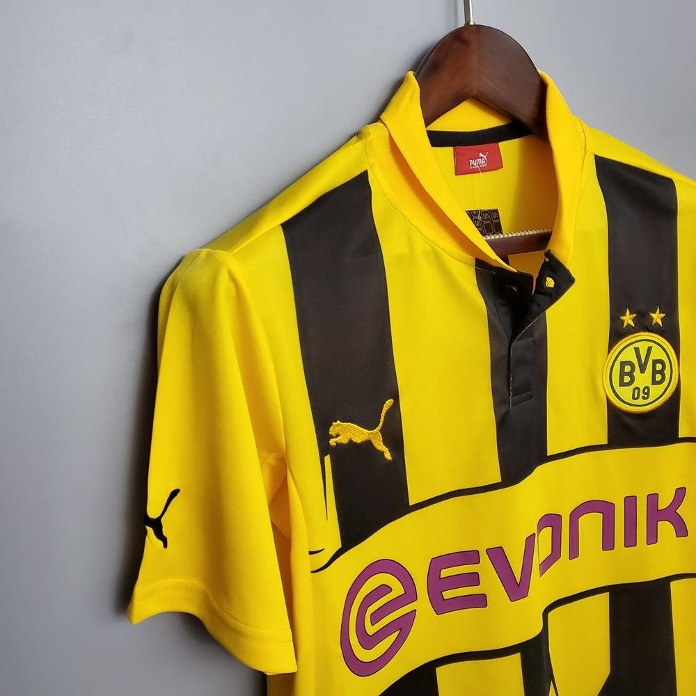 Camisa Borussia Dortmund Retrô 1213 - Puma - Amarela e Preta - Loja da Seven Oficial