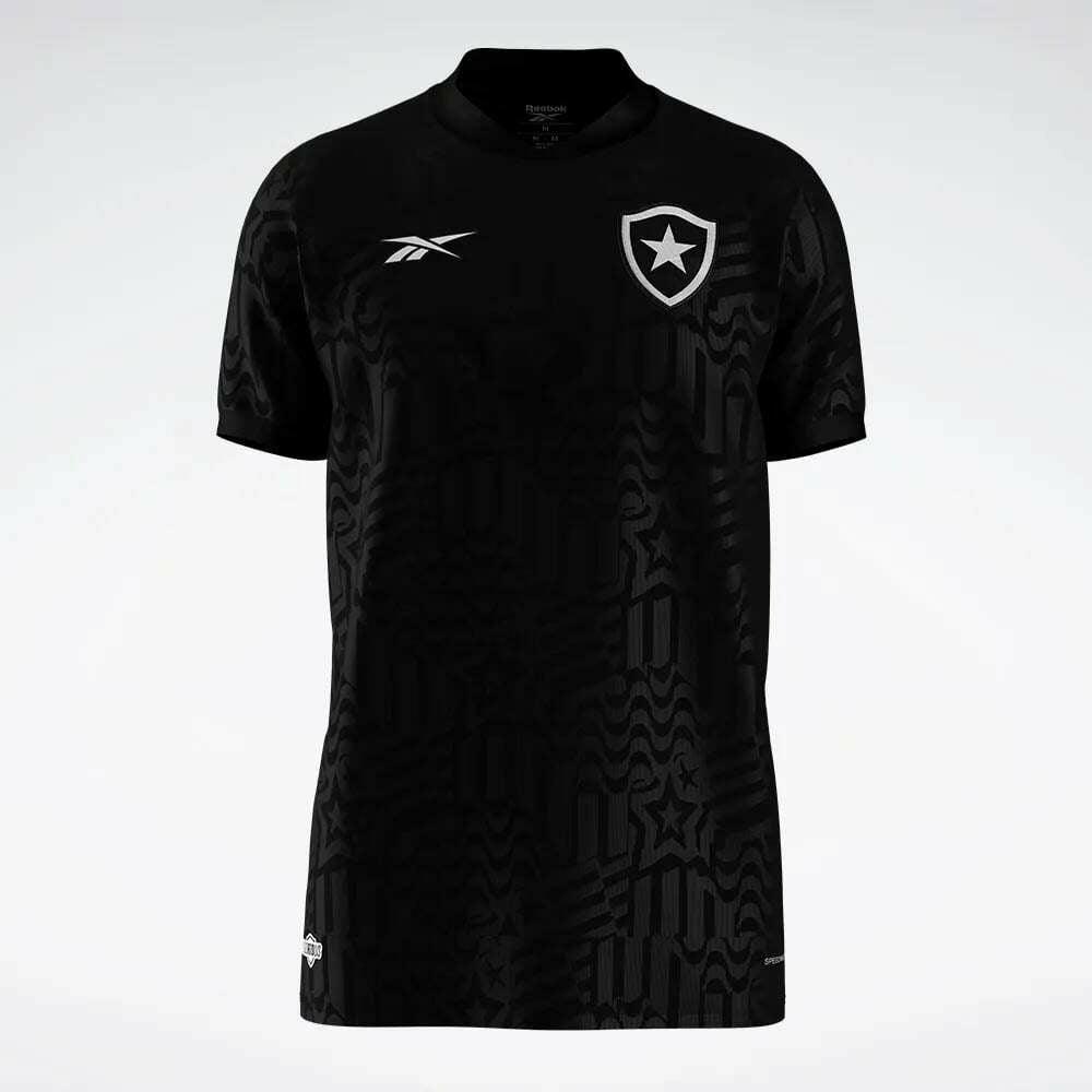 Camisa Botafogo II 2024 Reebok - Preta - Loja da Seven Oficial