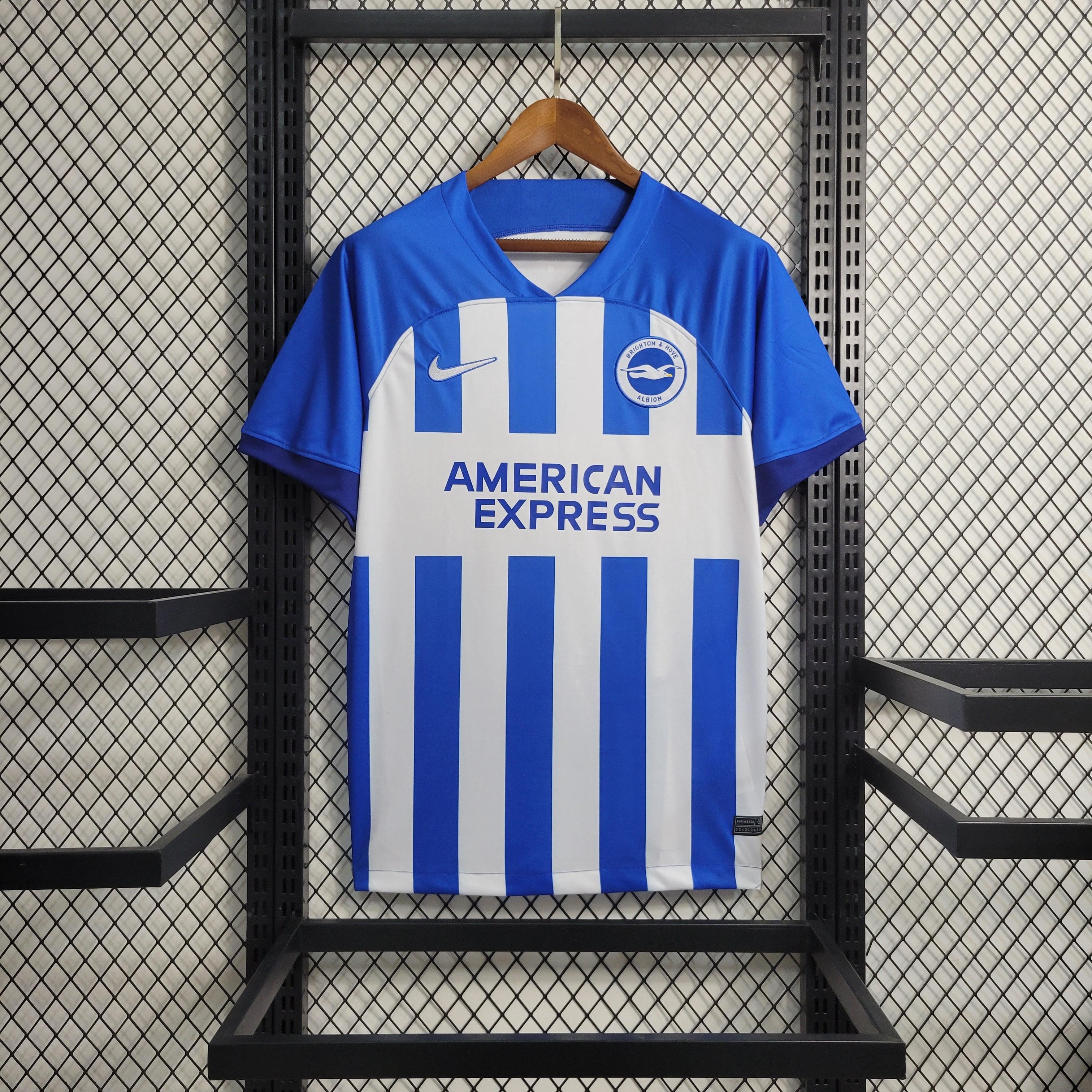 Camisa Brighton II 23/24 Nike - Azul e Branca - Loja da Seven Oficial