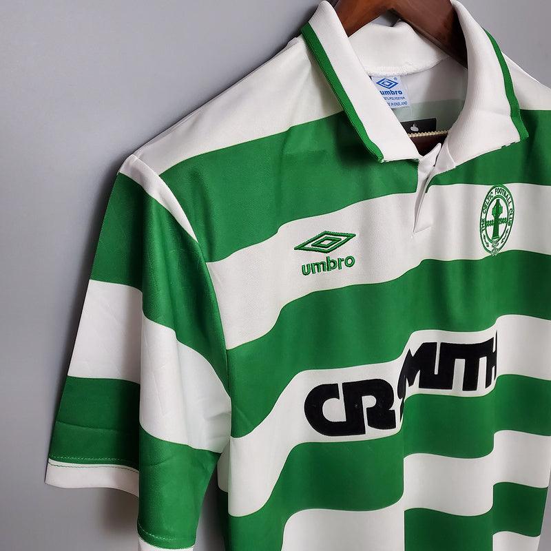 Camisa Celtic Retrô 1987/1989 Verde e Branca - Umbro - Loja da Seven Oficial