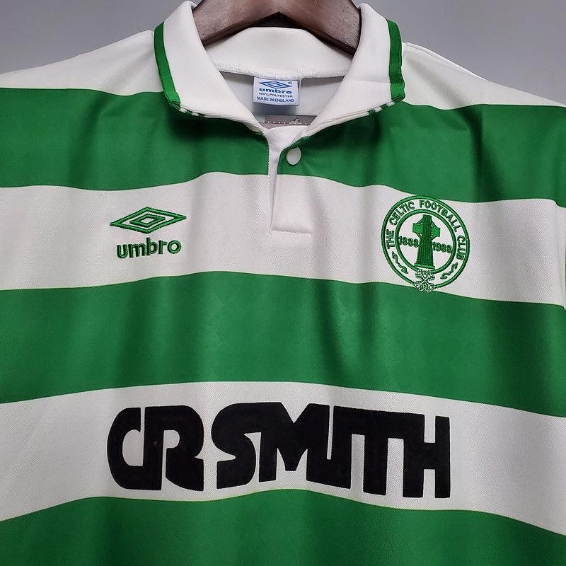 Camisa Celtic Retrô 1987/1989 Verde e Branca - Umbro - Loja da Seven Oficial