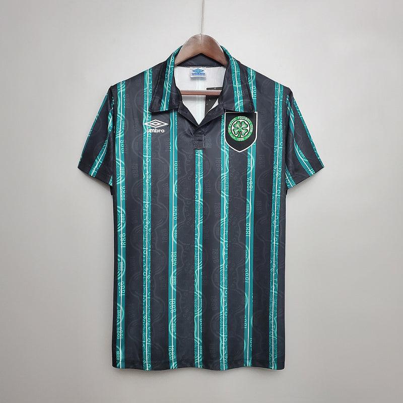 Camisa Celtic Retrô 1992/1993 Preta e Verde - Umbro - Loja da Seven Oficial