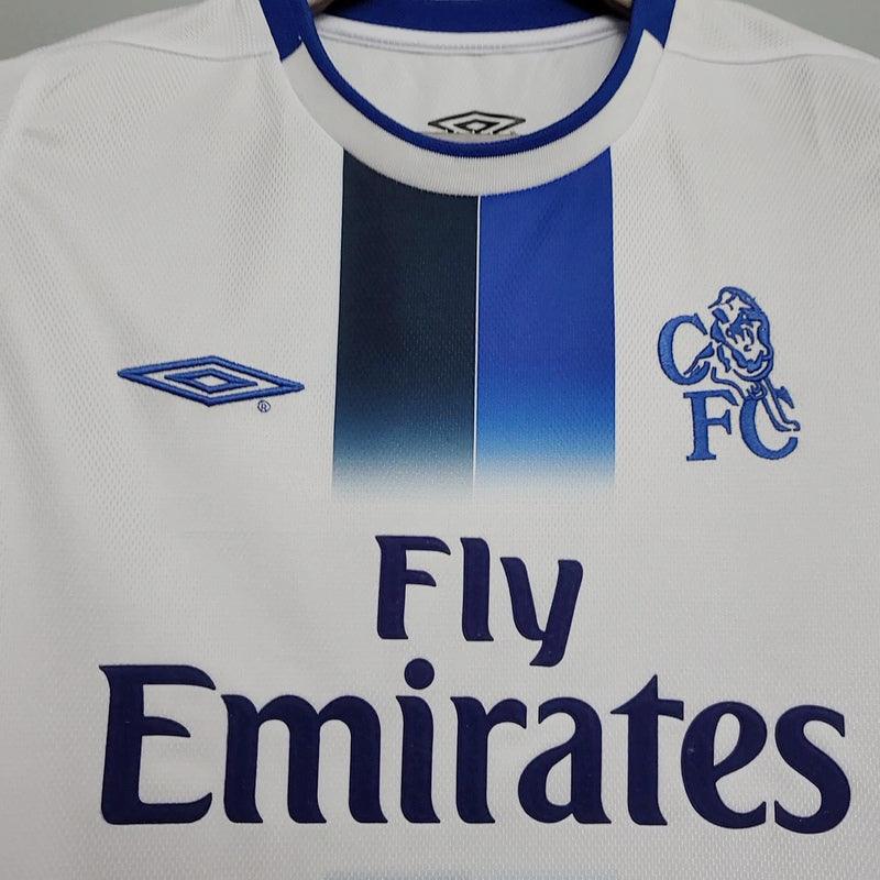 Camisa Chelsea Retrô 2003/2005 Azul e Branca - Umbro - Loja da Seven Oficial