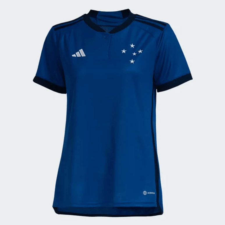 Camisa Cruzeiro Feminino Home I 23/24 Adidas - Azul - Loja da Seven Oficial