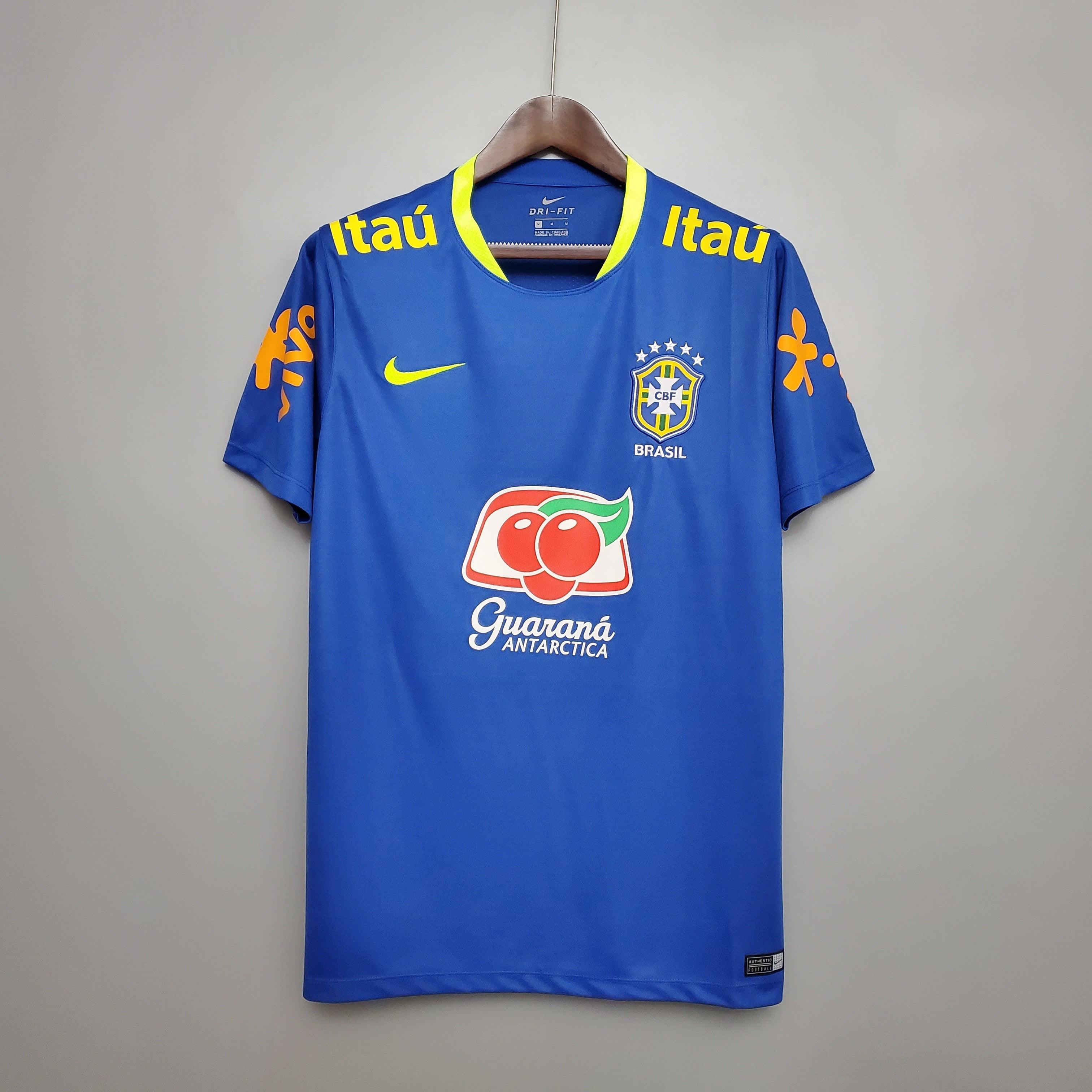 Camisa de Treino Seleção Brasil Nike - Azul Escura - Loja da Seven Oficial