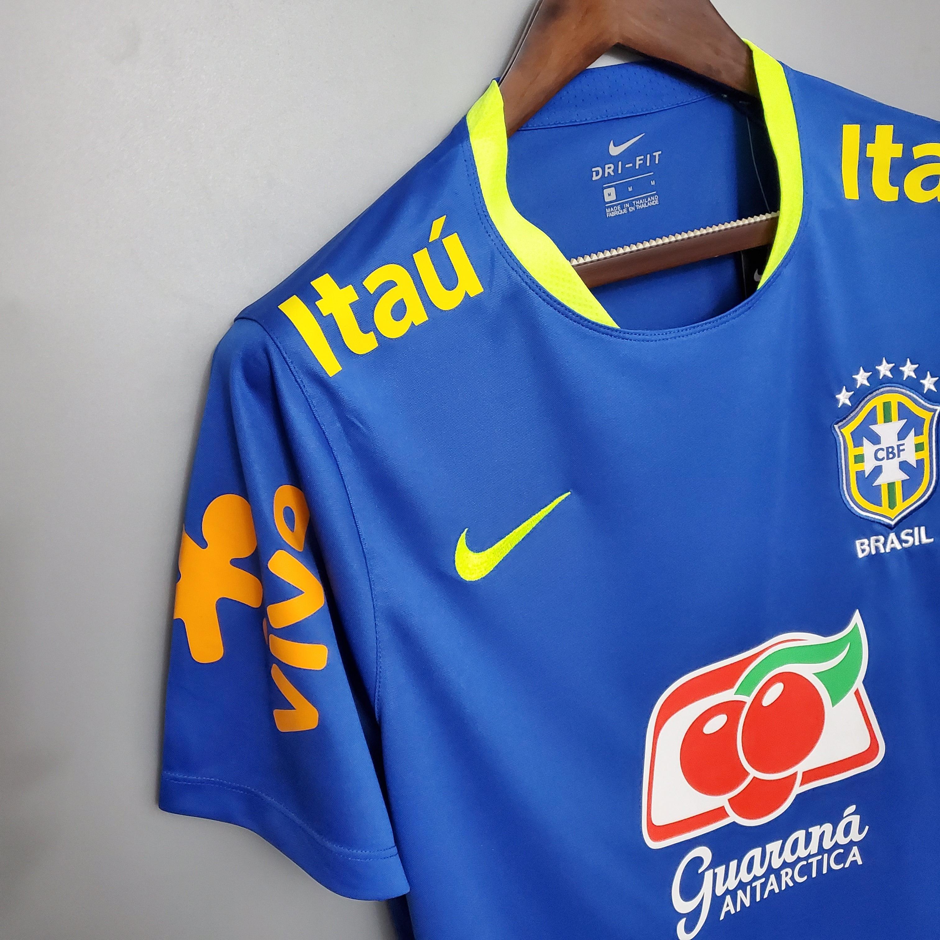 Camisa de Treino Seleção Brasil Nike - Azul Escura - Loja da Seven Oficial