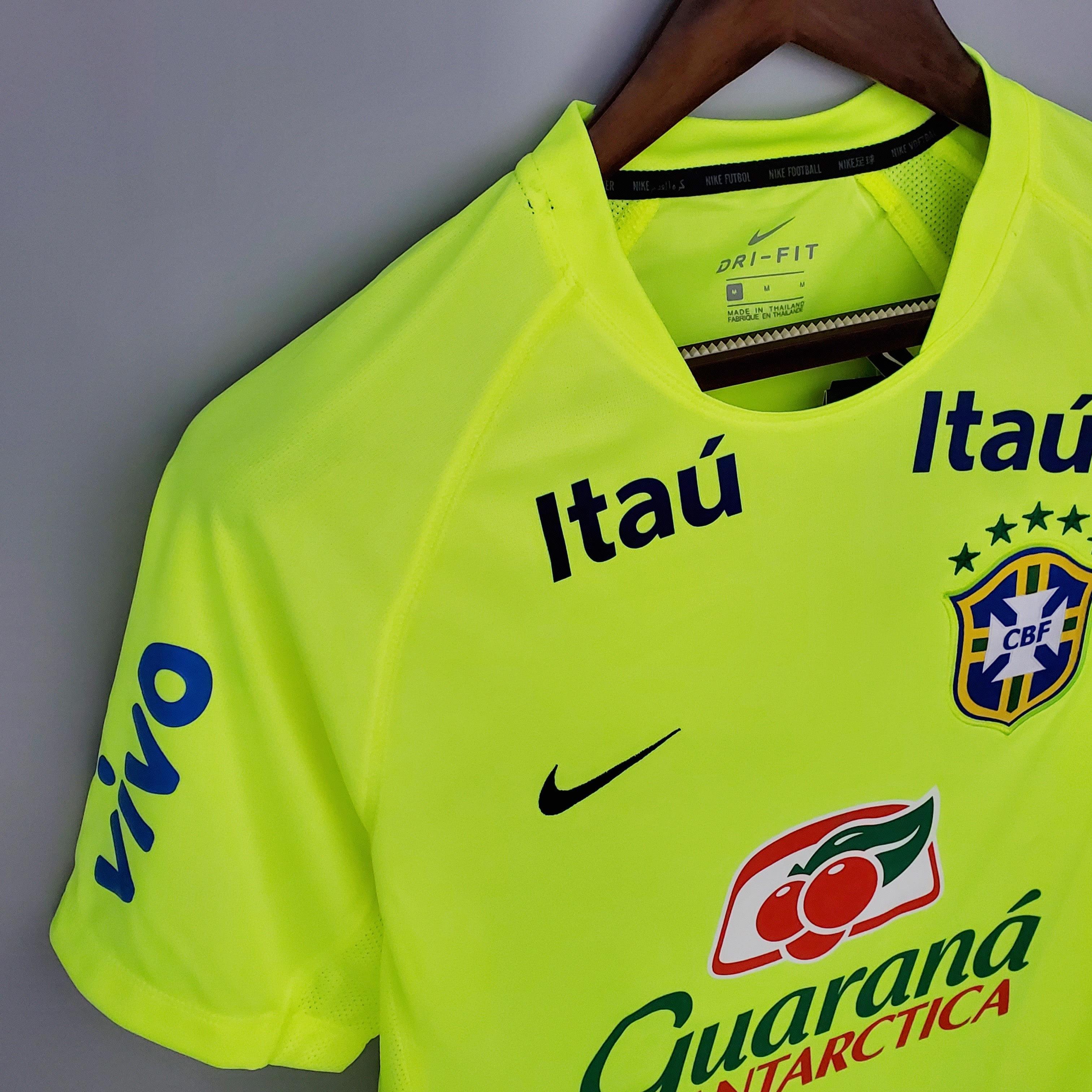 Camisa de Treino Seleção Brasil Nike - Verde Fluorescente - Loja da Seven Oficial