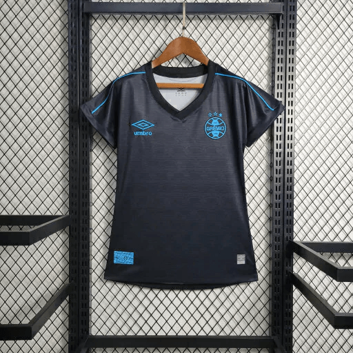 Camisa do Gremio Feminina 2023/24 Preta - Loja da Seven Oficial