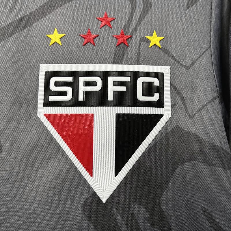 Camisa do São Paulo Treino 24/25 - Cinza - Loja da Seven Oficial