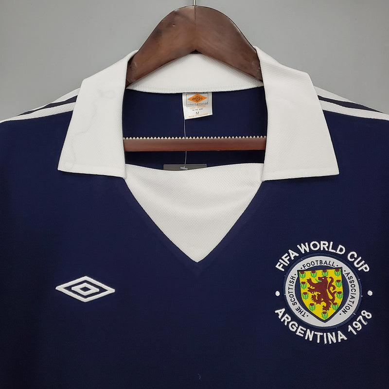 Camisa Escócia Retrô 1978 Azul - Umbro - Loja da Seven Oficial