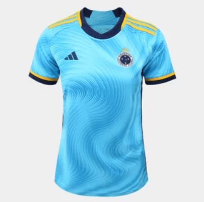 Camisa Feminina Cruzeiro Third 23/24 Adidas - Azul - Loja da Seven Oficial