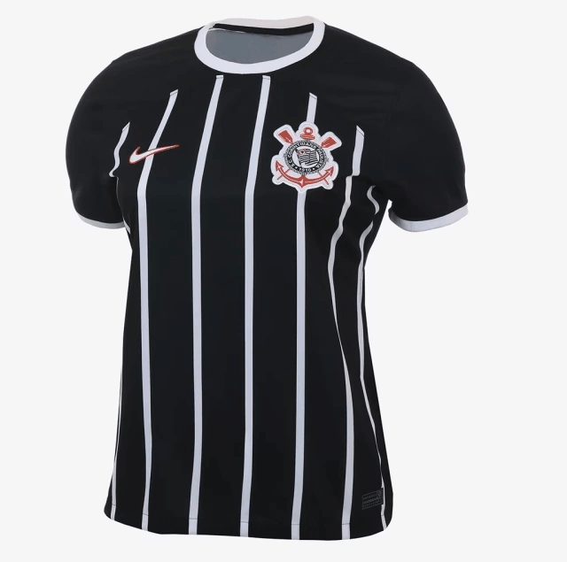 Camisa Feminina Nike Corinthians II 2023/24 - Preto - Loja da Seven Oficial