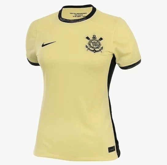 Camisa Feminina Nike Corinthians III 2023/24 - Amarelo - Loja da Seven Oficial