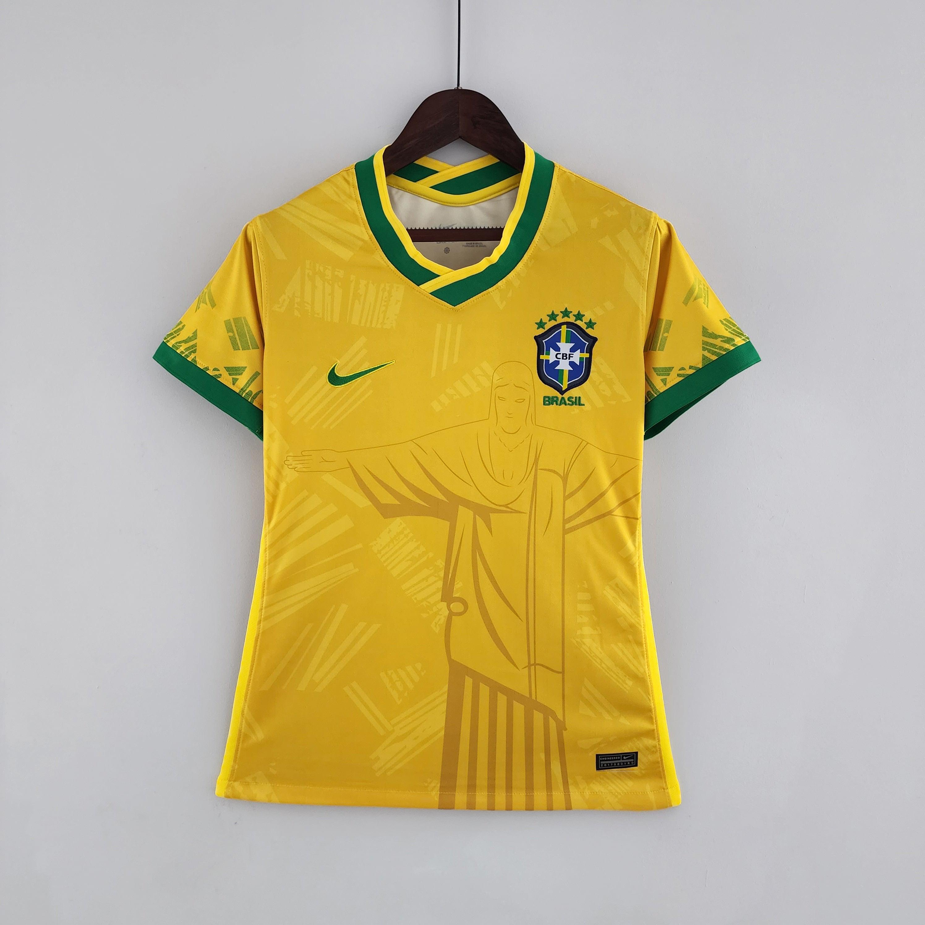 Camisa Feminina Seleção Brasil Nike - Amarela - Conceito Amarela Rio - Loja da Seven Oficial