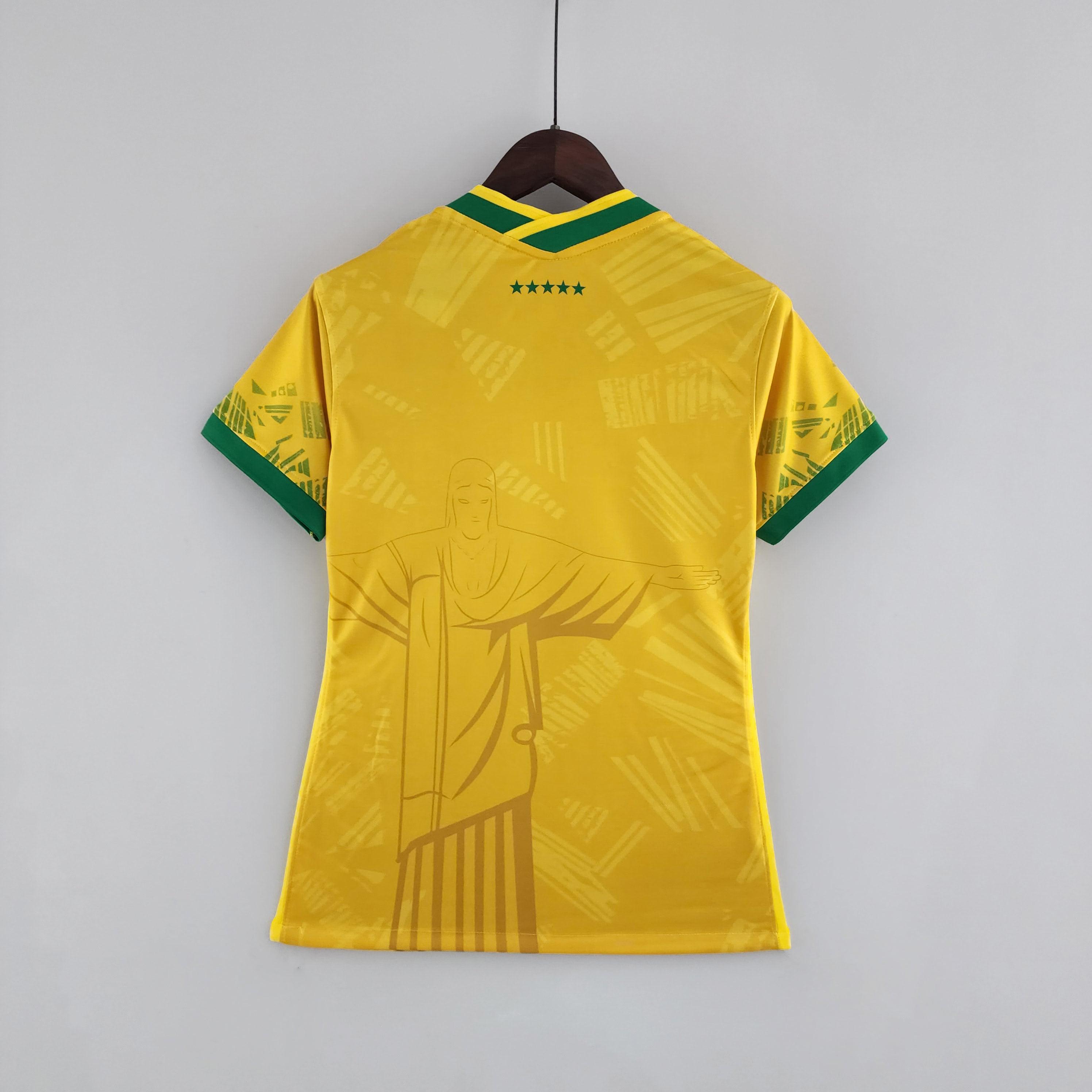 Camisa Feminina Seleção Brasil Nike - Amarela - Conceito Amarela Rio - Loja da Seven Oficial