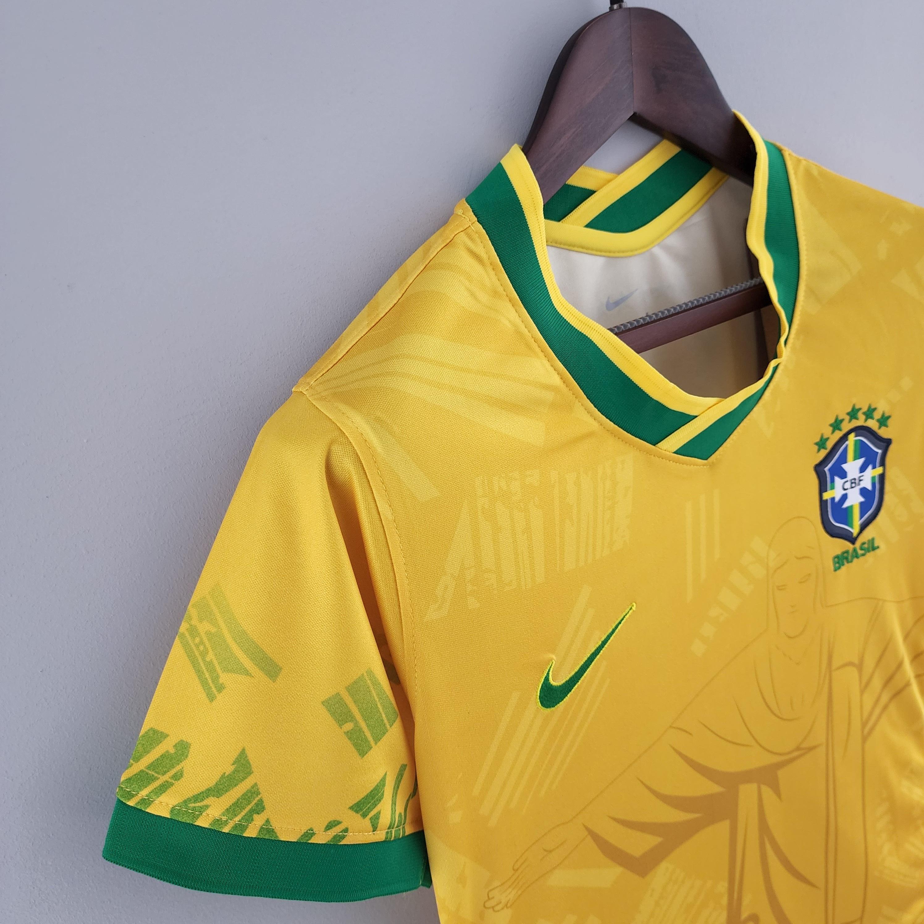 Camisa Feminina Seleção Brasil Nike - Amarela - Conceito Amarela Rio - Loja da Seven Oficial