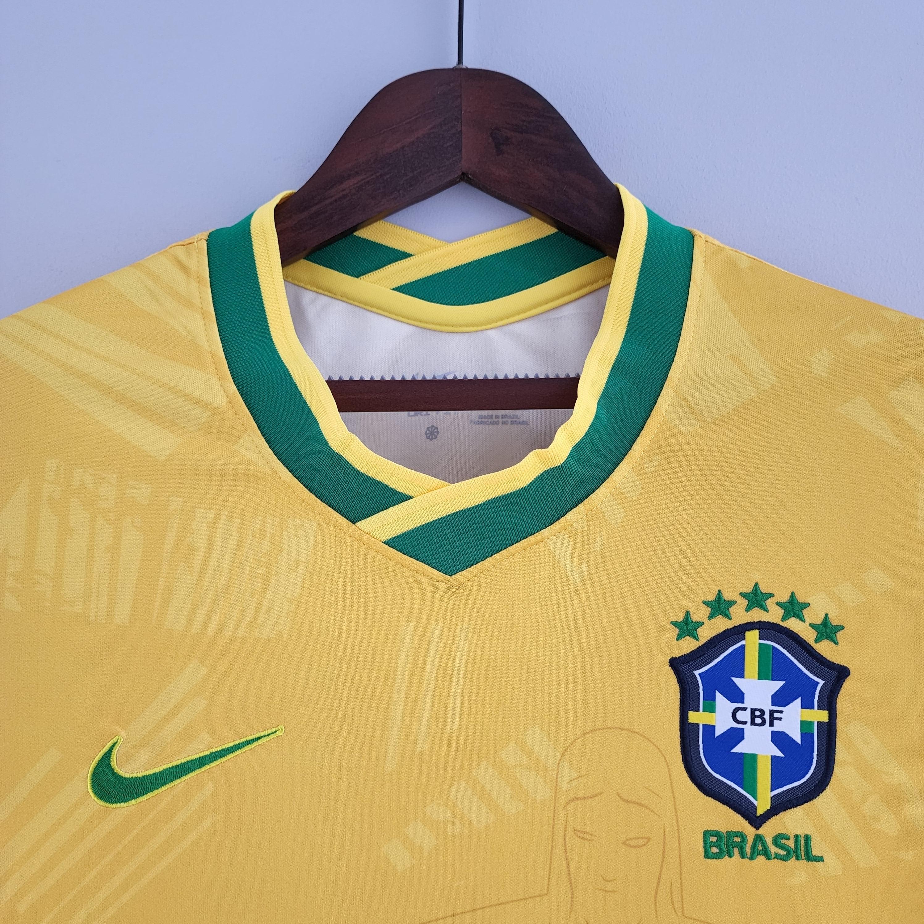 Camisa Feminina Seleção Brasil Nike - Amarela - Conceito Amarela Rio - Loja da Seven Oficial