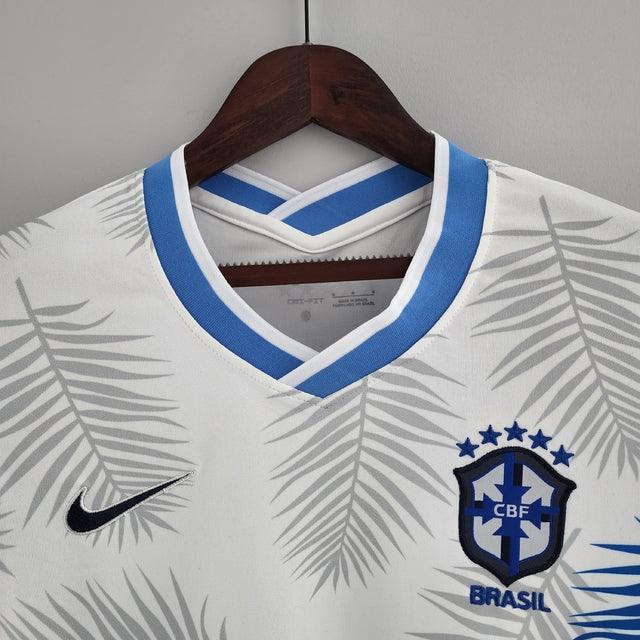 Camisa Feminina Seleção Brasil Nike - Branca - Conceito Floresta Amazônica - Loja da Seven Oficial