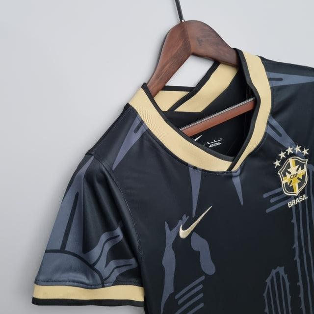 Camisa Feminina Seleção Brasil Nike - Preto - Conceito Nordeste - Loja da Seven Oficial