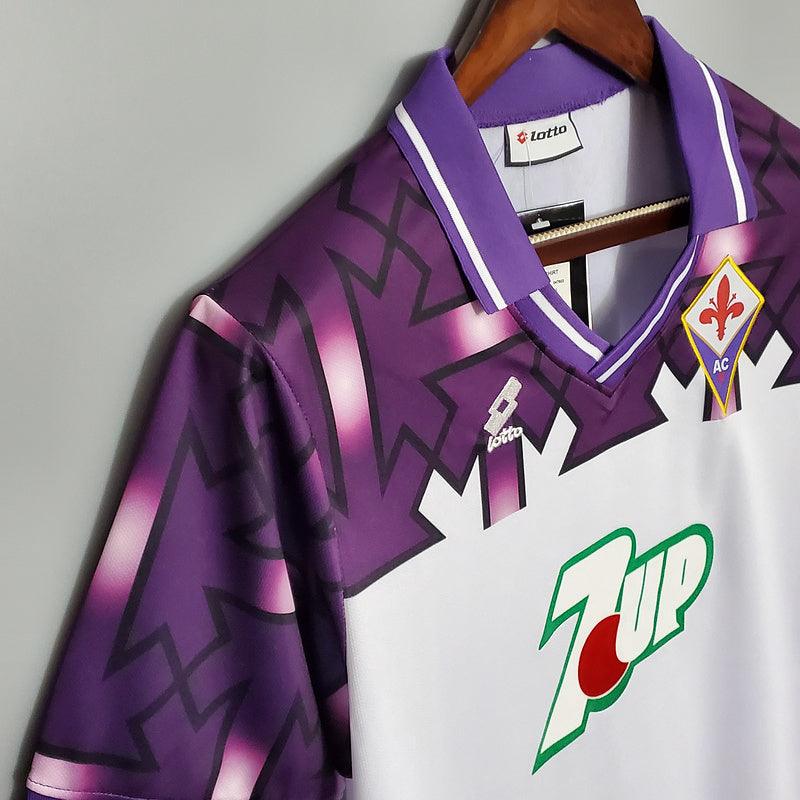 Camisa Fiorentina Retrô 1992/1993 Branca e Roxa - Lotto - Loja da Seven Oficial