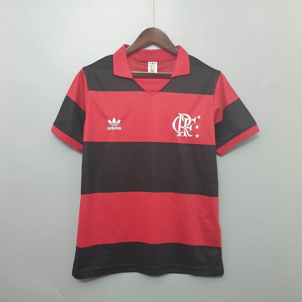 Camisa Flamengo Retrô 1982 Vermelha e Preta - Adidas - Loja da Seven Oficial