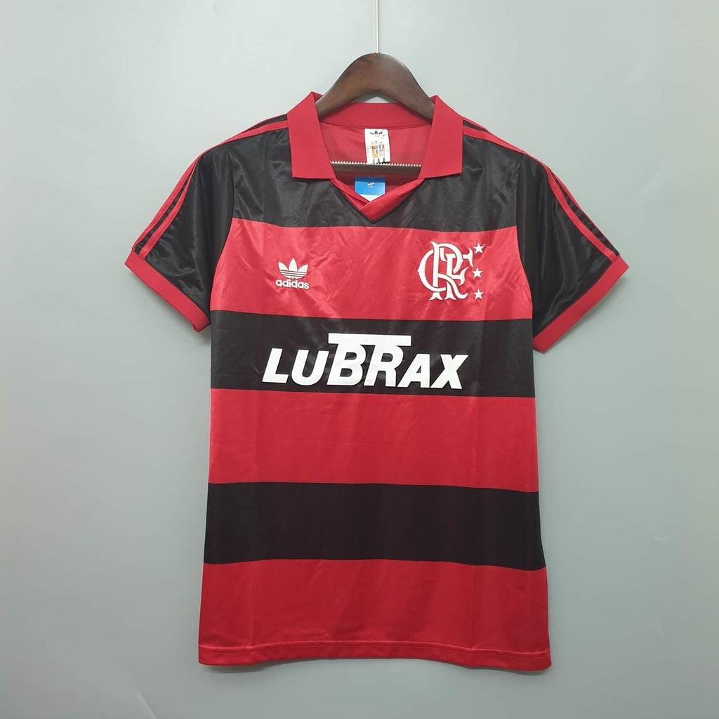 Camisa Flamengo Retrô 1990 Vermelha e Preta - Adidas - Loja da Seven Oficial