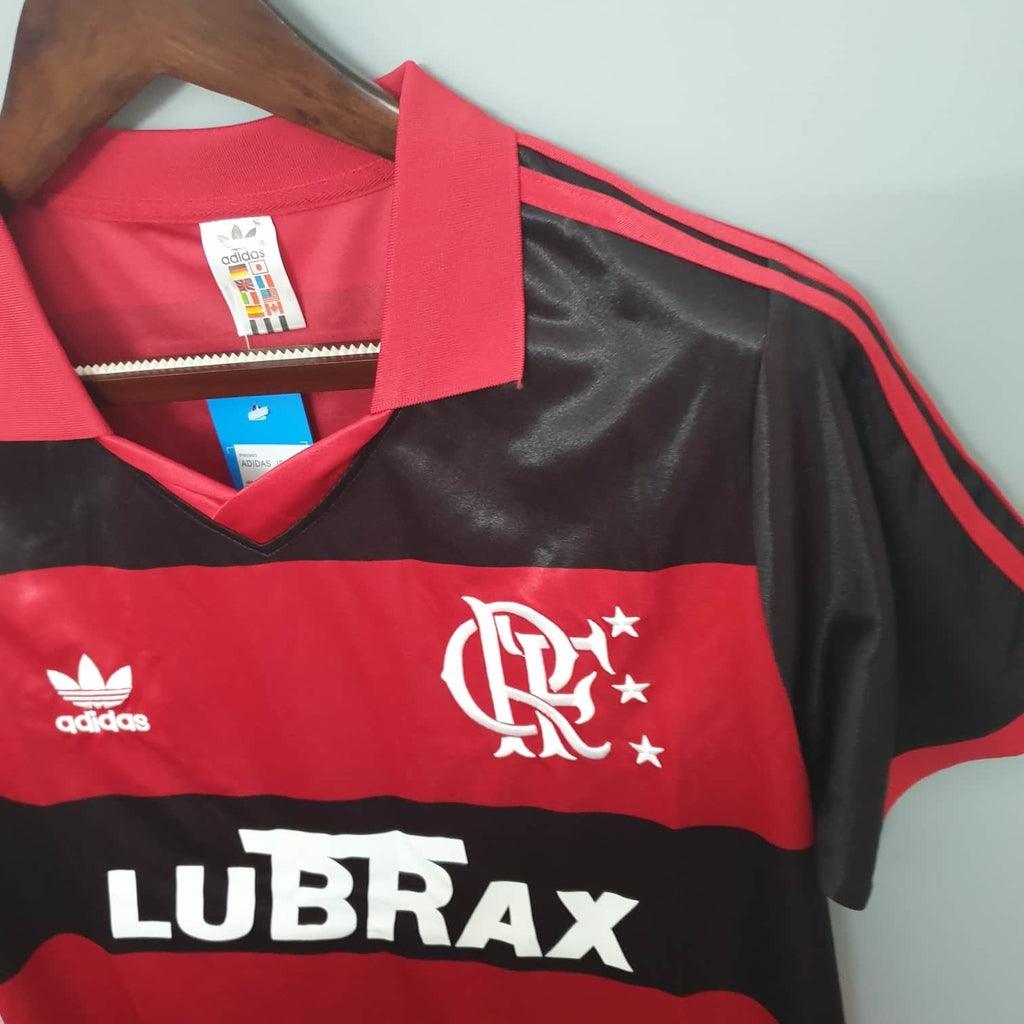 Camisa Flamengo Retrô 1990 Vermelha e Preta - Adidas - Loja da Seven Oficial