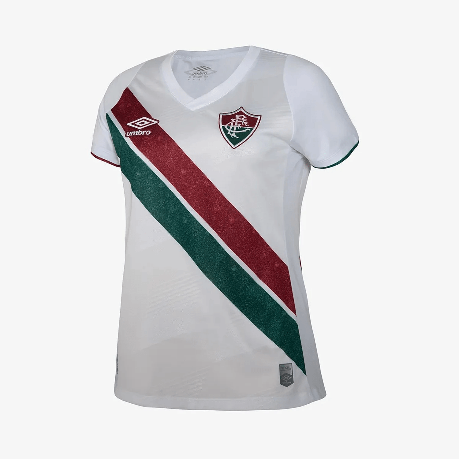 Camisa Fluminense Feminina 24/25 I Tricolor Umbro Branca - Loja da Seven Oficial